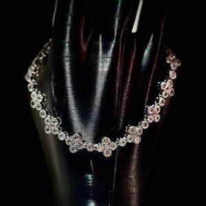 Elegant Silver Floral Bracelet